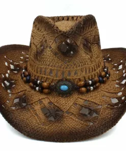 Adventure-Ready Straw Cowboy Hat