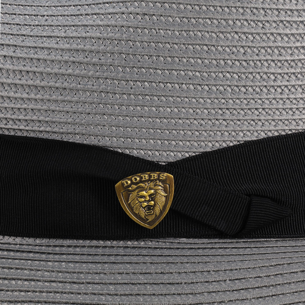 Black Straw Fedora Hat - Image 12