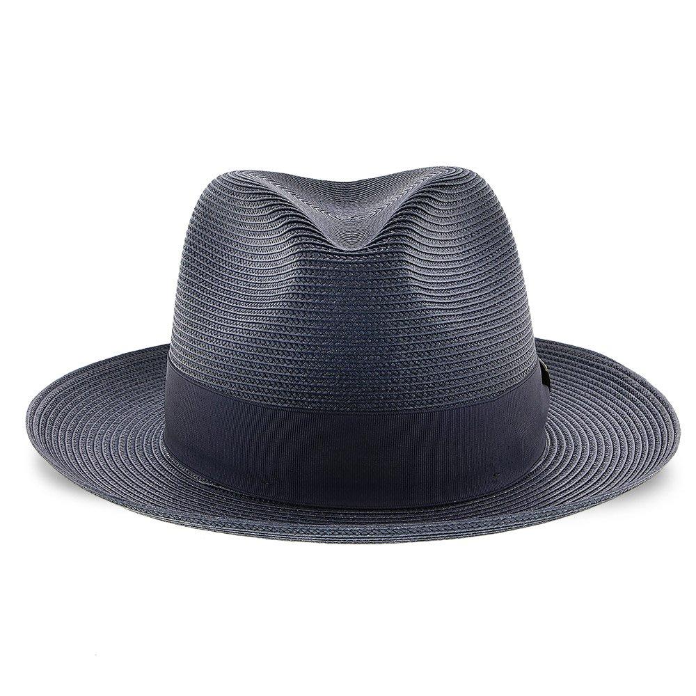 Black Straw Fedora Hat - Image 15