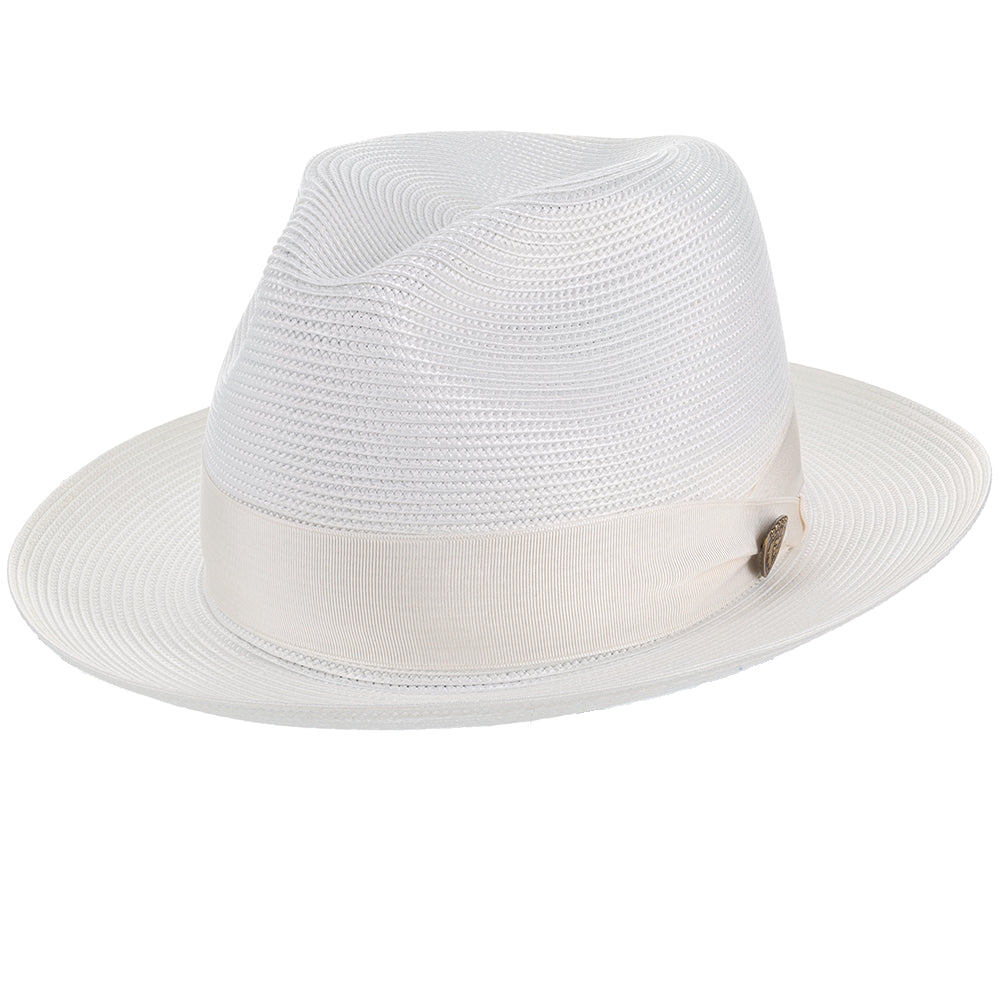 Black Straw Fedora Hat - Image 18