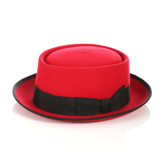 Black Wool Felt Pork Pie Hat - Image 10