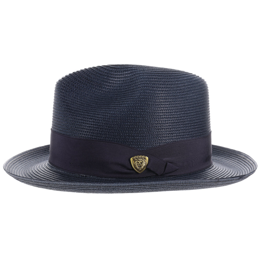 Burgundy Straw Fedora Hat - Image 8