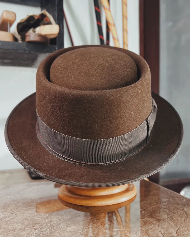 Classic Felt Pork Pie Hat - Image 13