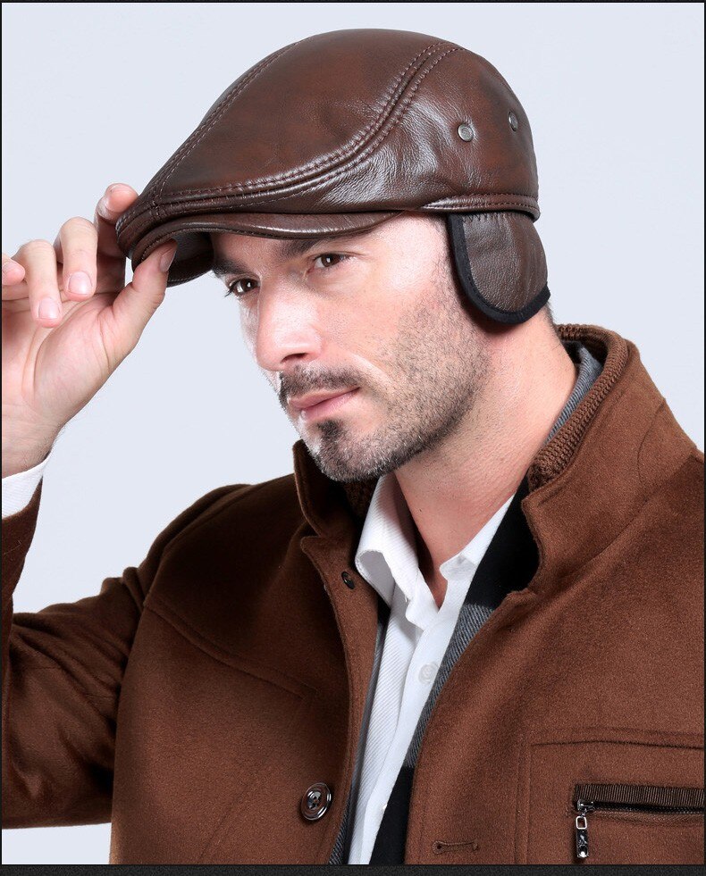 Classic leather hat - Image 4