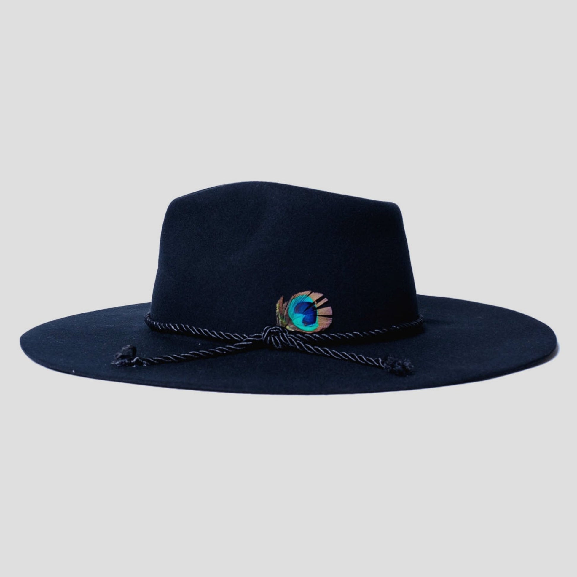 Classic Men's Felt Black Fedora Hat - Image 23