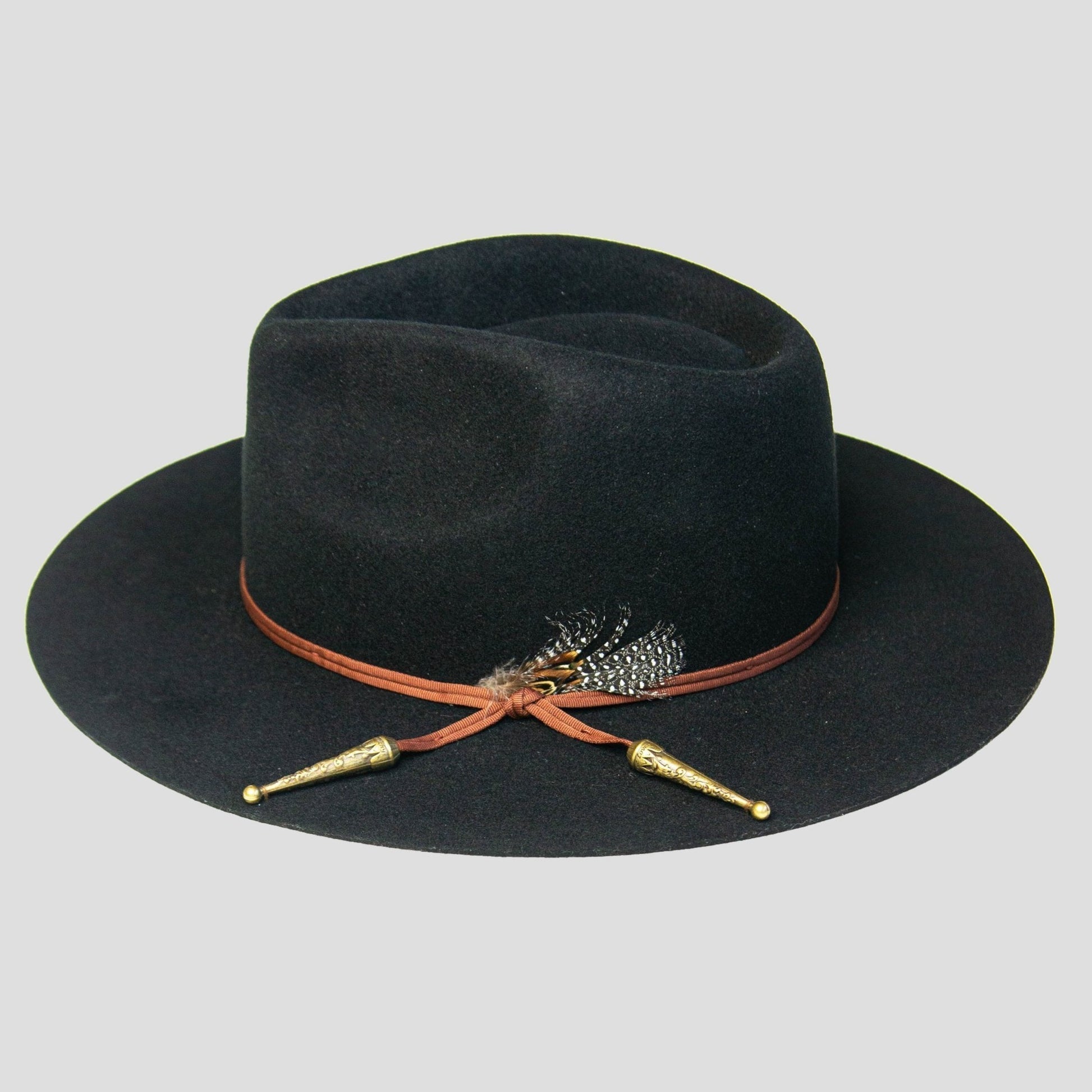Classic Men's Felt Black Fedora Hat - Image 19