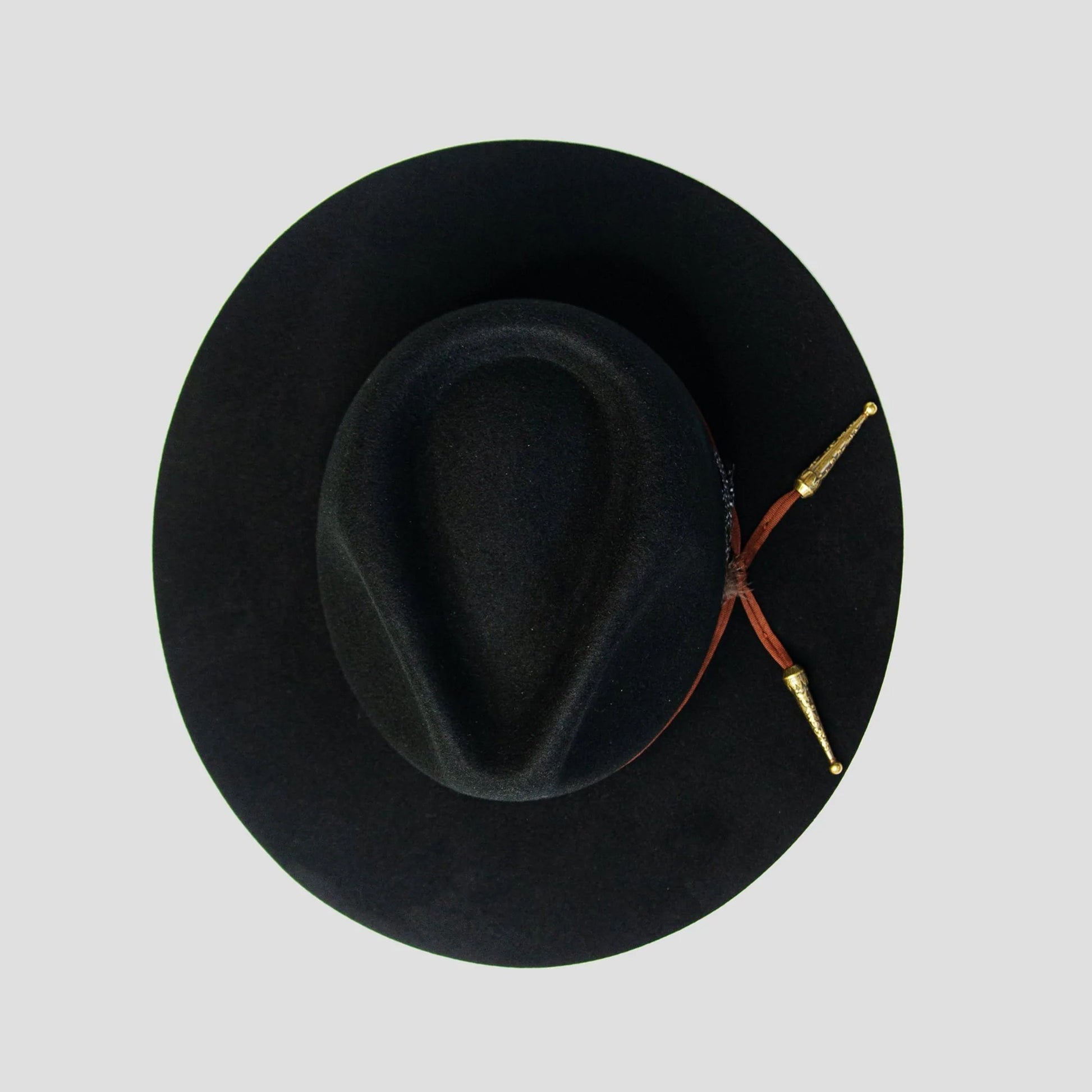 Classic Men's Felt Black Fedora Hat - Image 16