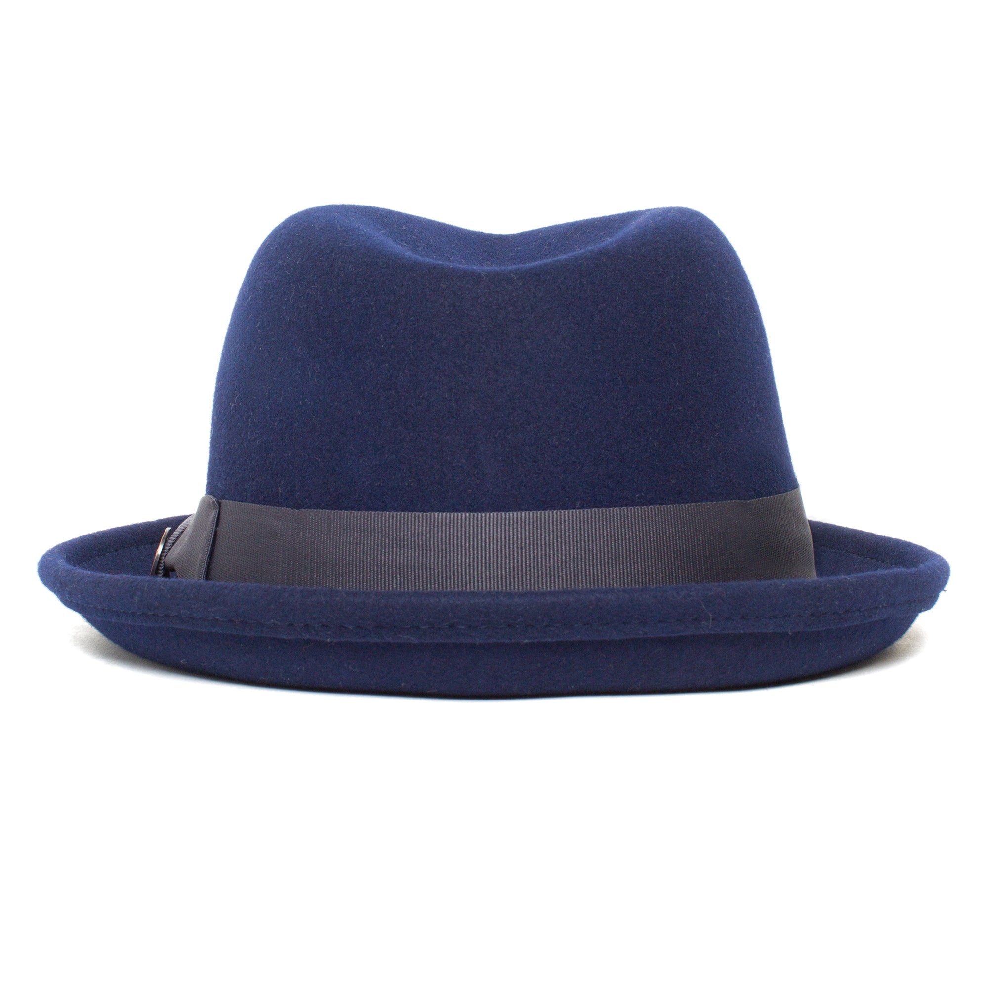 Classic Pork Pie Fedora Hat-Brown - Image 15