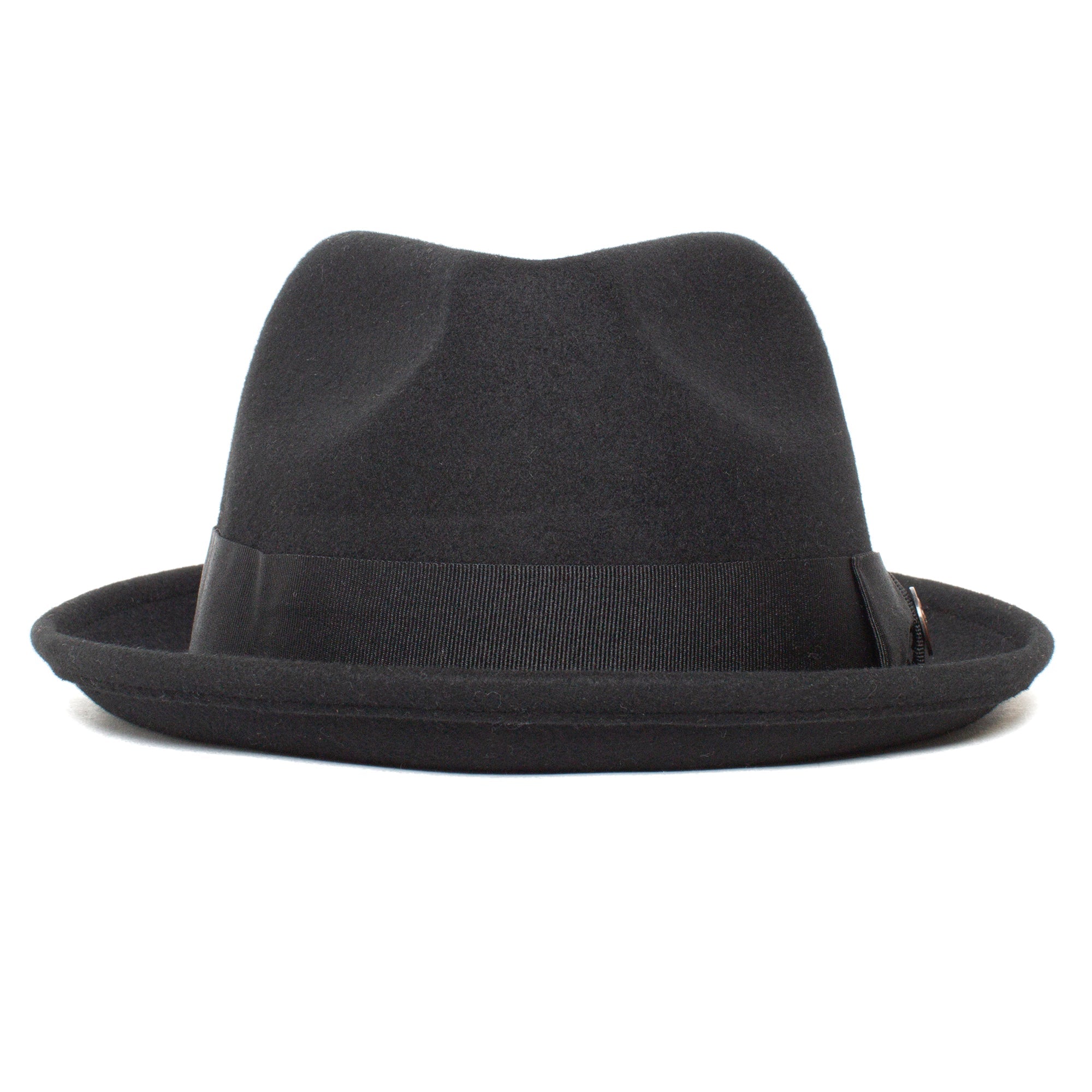 Classic Pork Pie Fedora Hat-Brown - Image 19