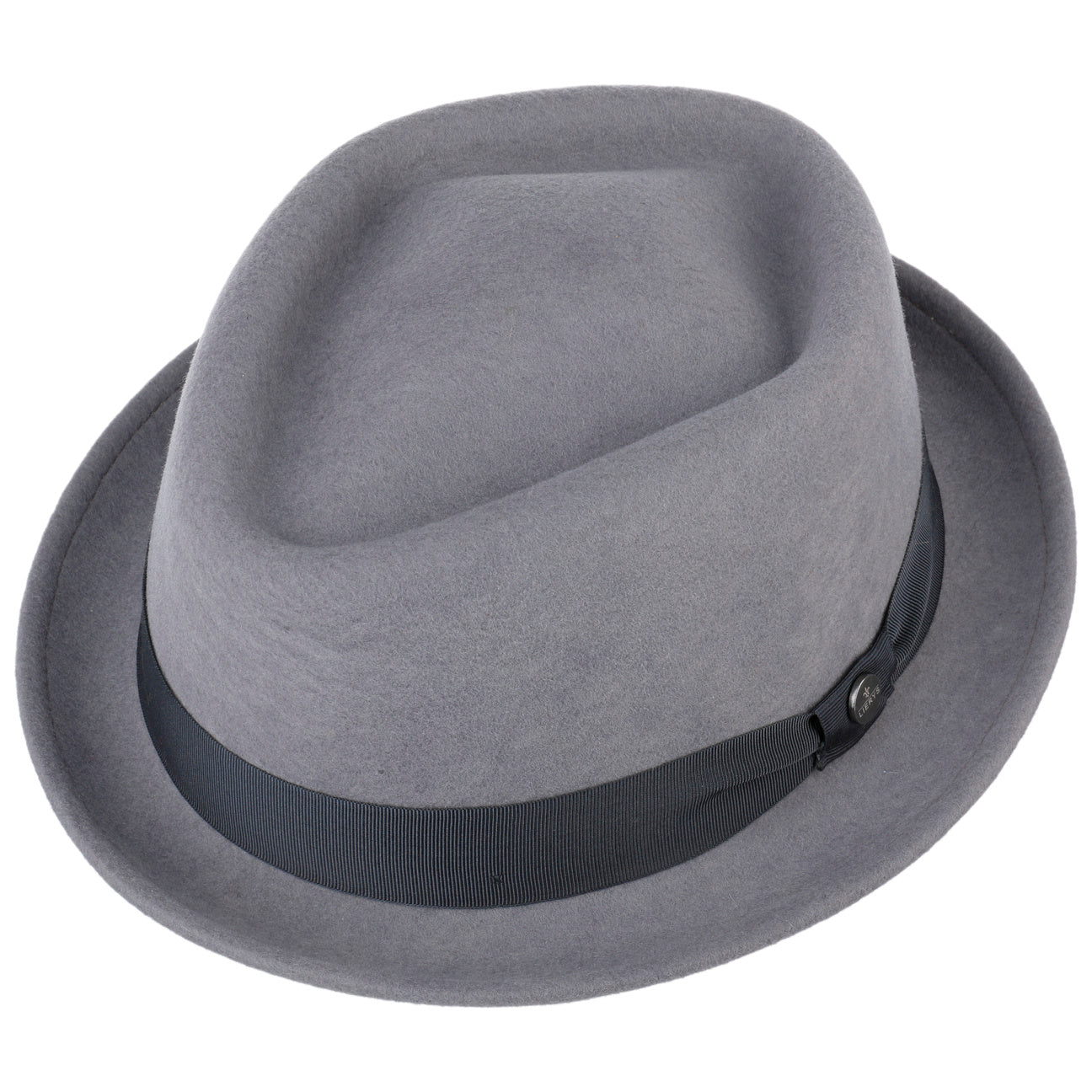 Classic Pork Pie Wool Felt Fedora Hat - Image 9