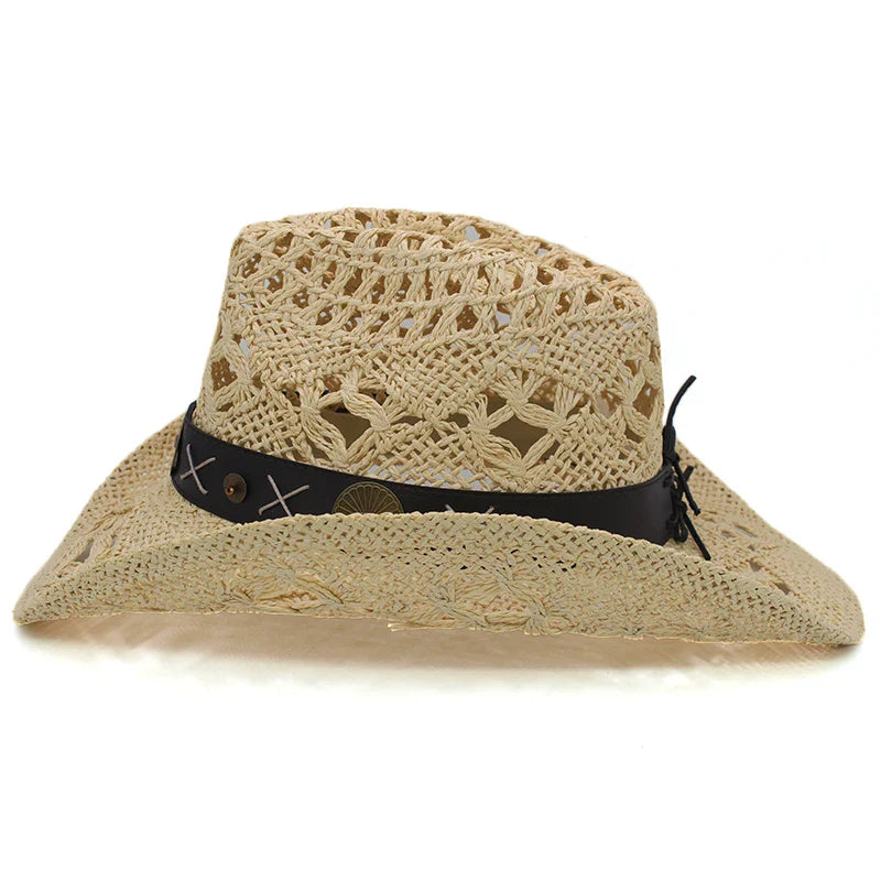 Classic Straw Cowboy Hat - Image 3