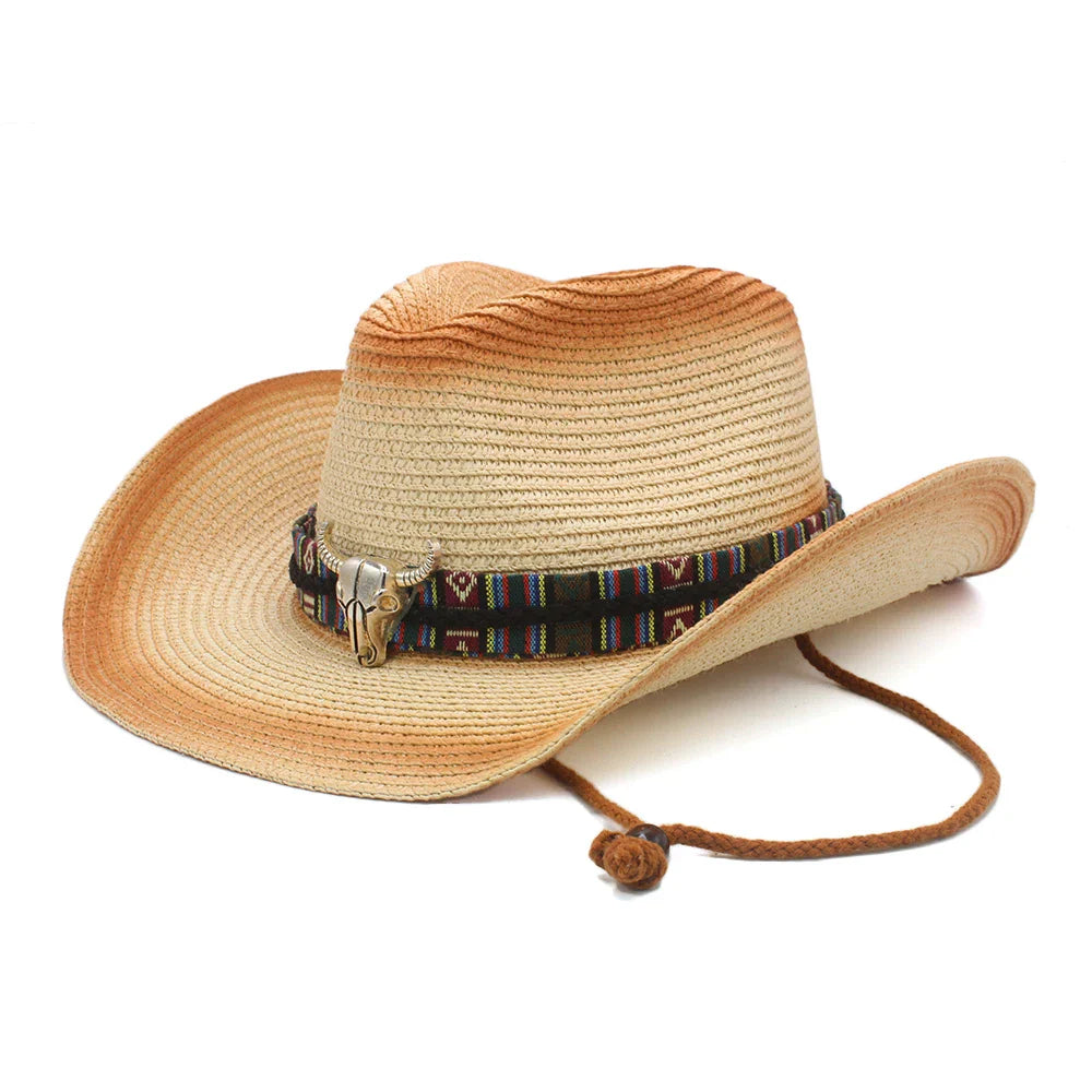 Country Charm Straw Cowboy Hat - Image 3