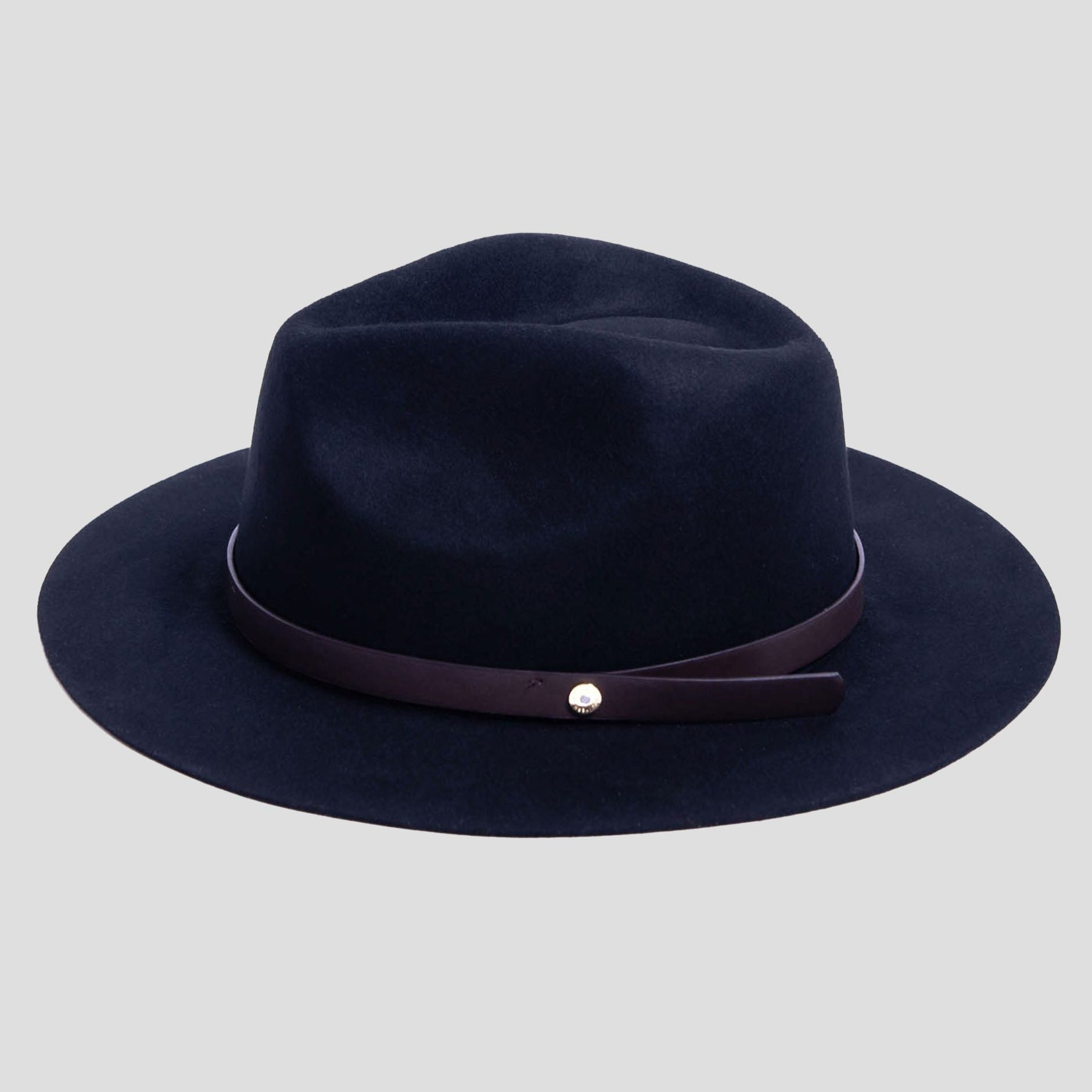 Dapper Men's Felt Fedora Hat Black - Image 2