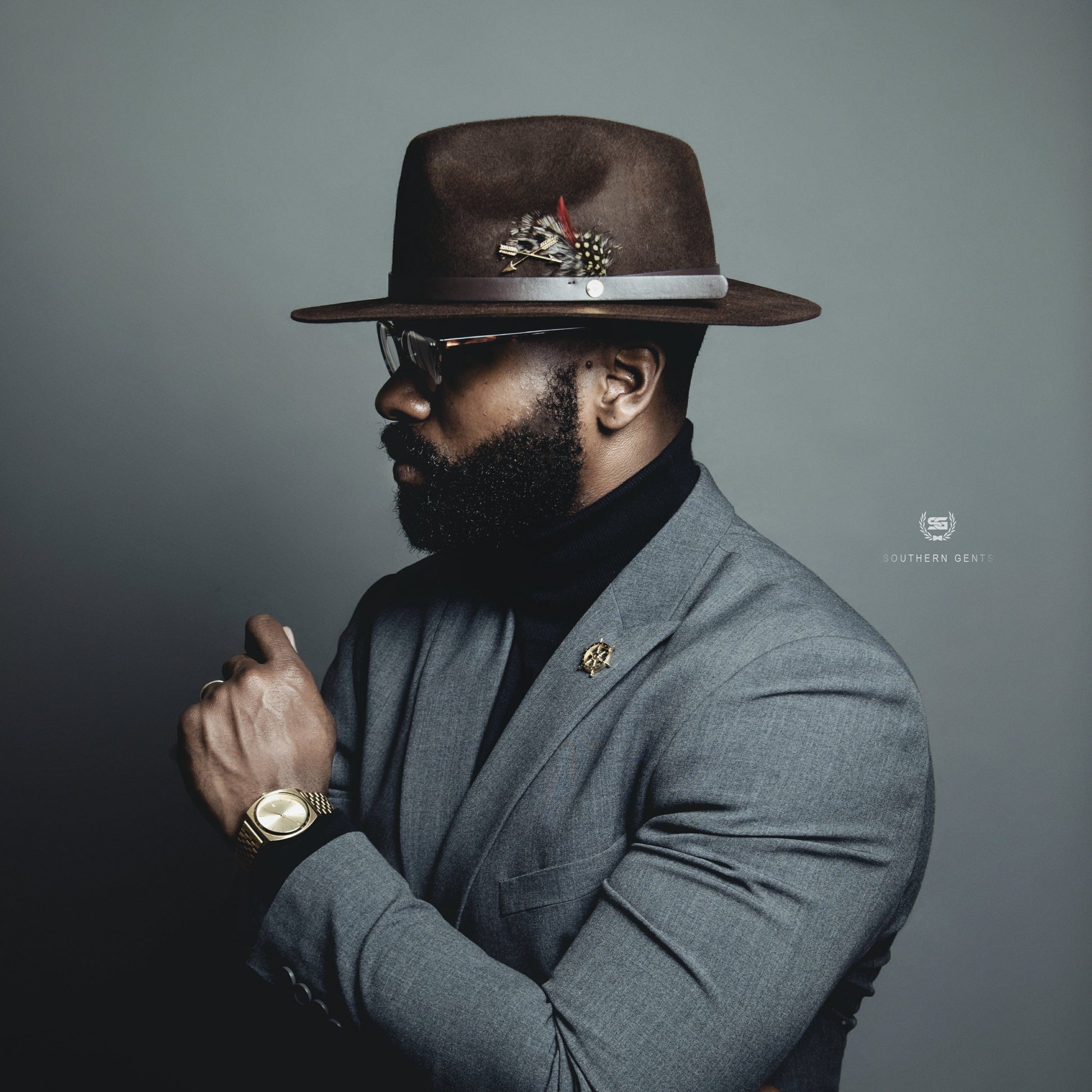 Dapper Men's Felt Fedora Hat Black - Image 21