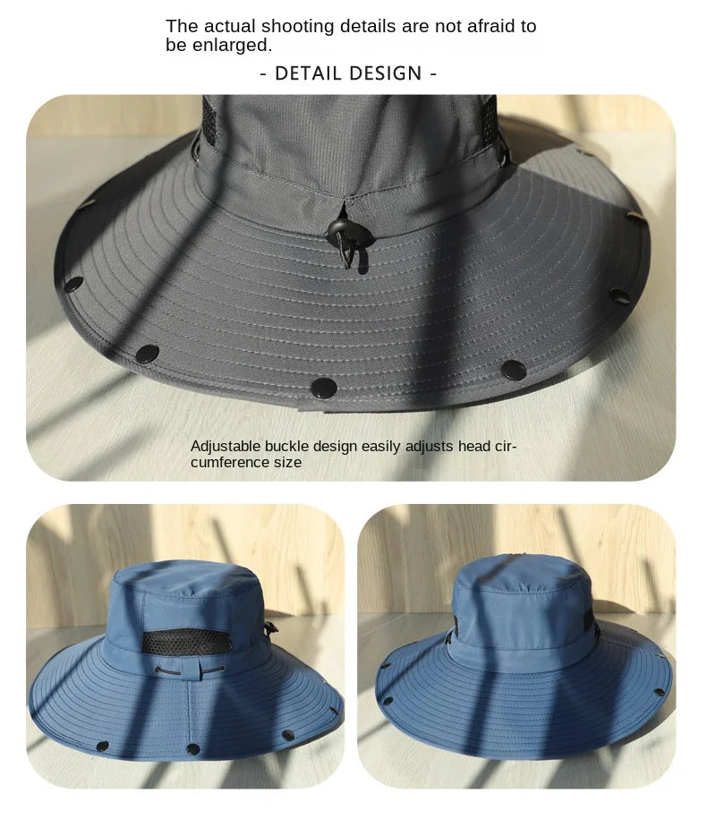 Detachable Curtain Neck Protection Boonie Hat - Image 9