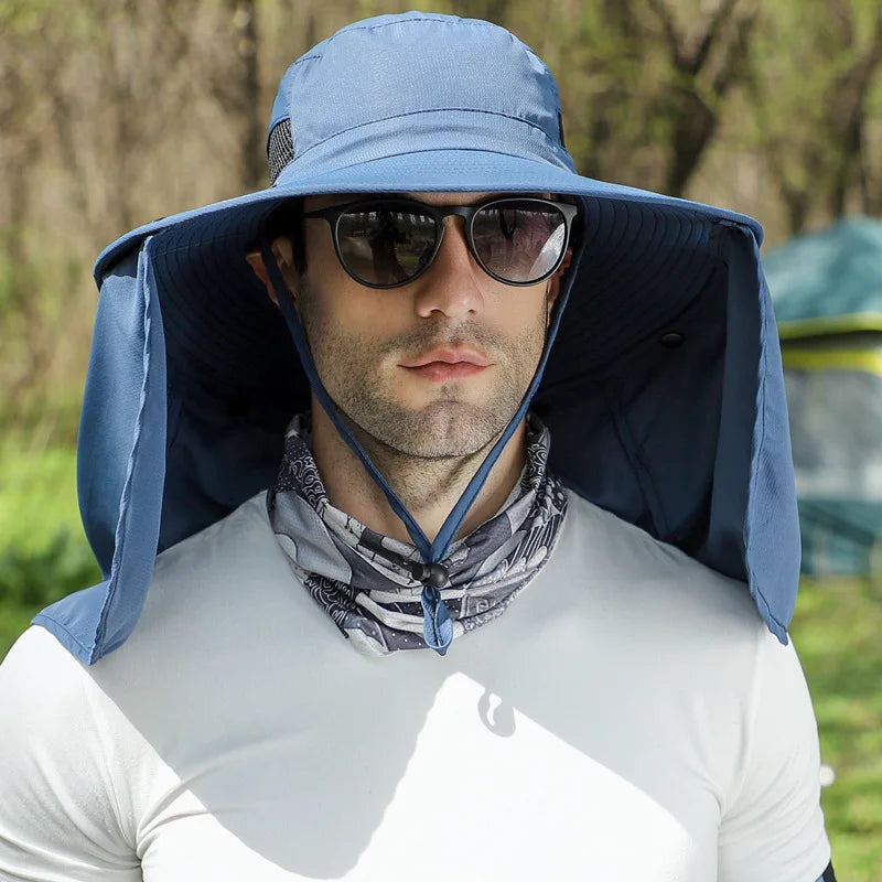 Detachable Curtain Neck Protection Boonie Hat - Image 8