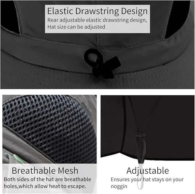 Detachable Curtain Neck Protection Boonie Hat - Image 2