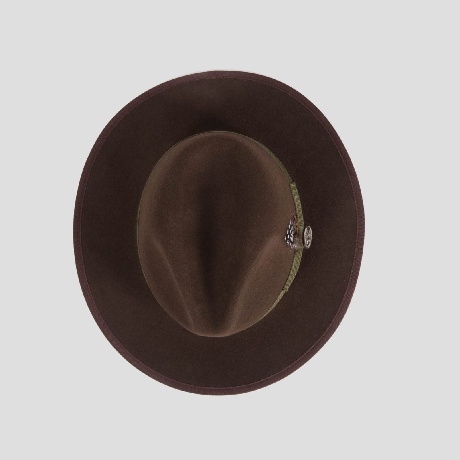 Distinctive Felt Fedora Hat in Grey - Image 17
