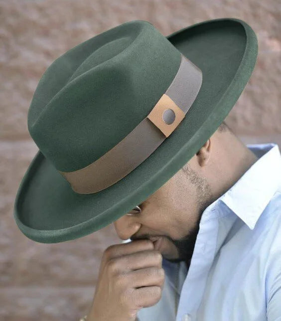 Distinctive Wide Brim Felt Fedora - Image 13