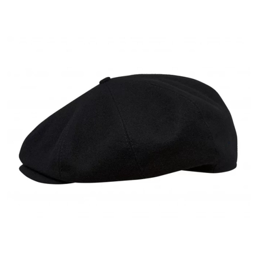 Eight Piece Wool Newsboy Cap-Black - Image 5