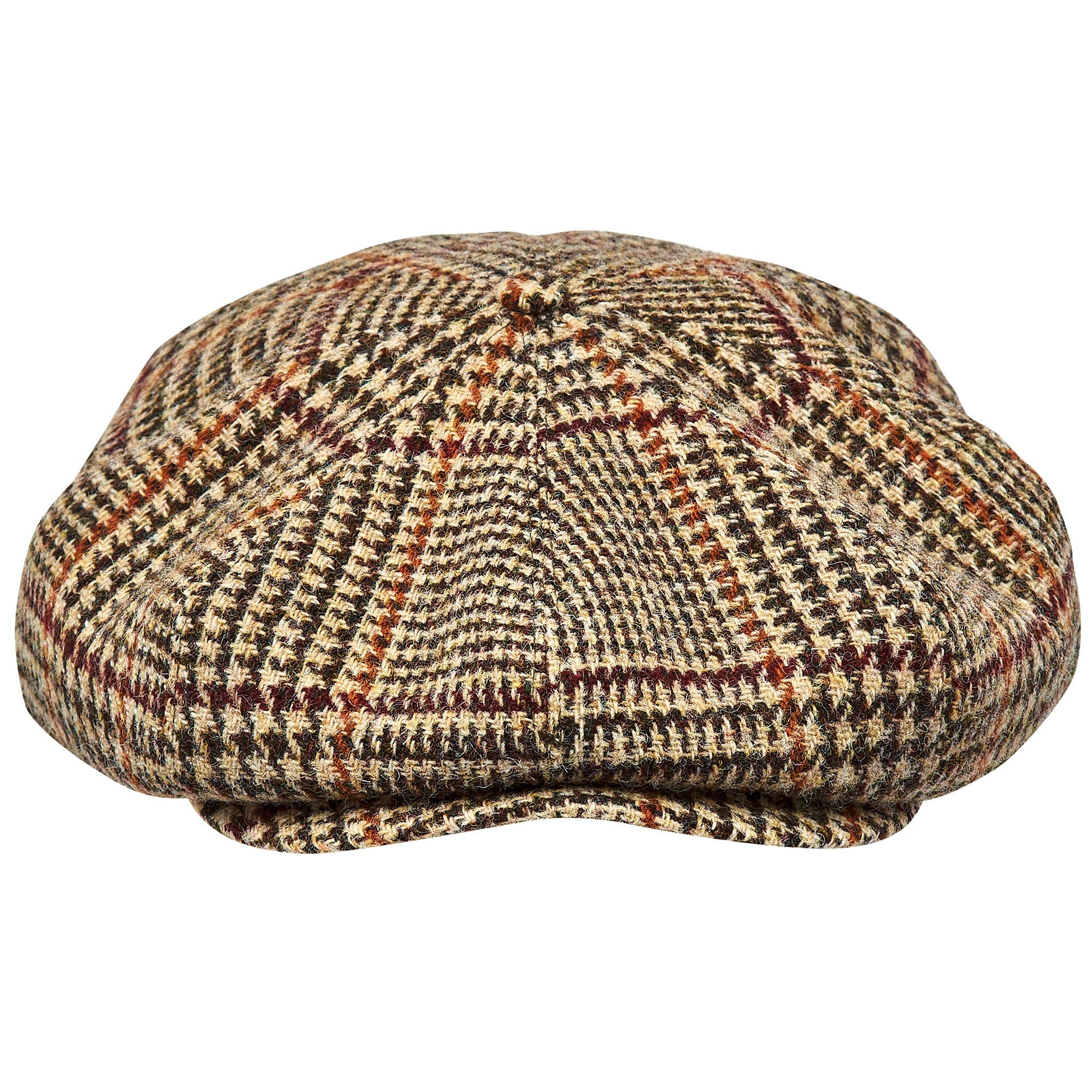 Eight Piece Wool Newsboy Cap-Crown Beige - Image 5