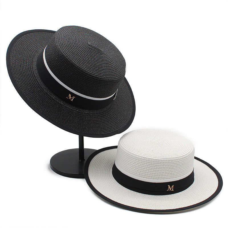 Elegant Straw Boater Hat - Image 2