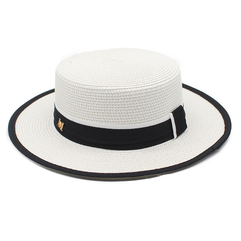 Elegant Straw Boater Hat - Image 6