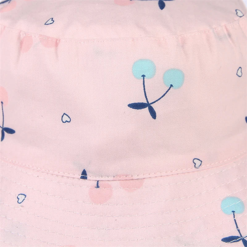Kids Bucket Cotton Flat Hat - Image 8