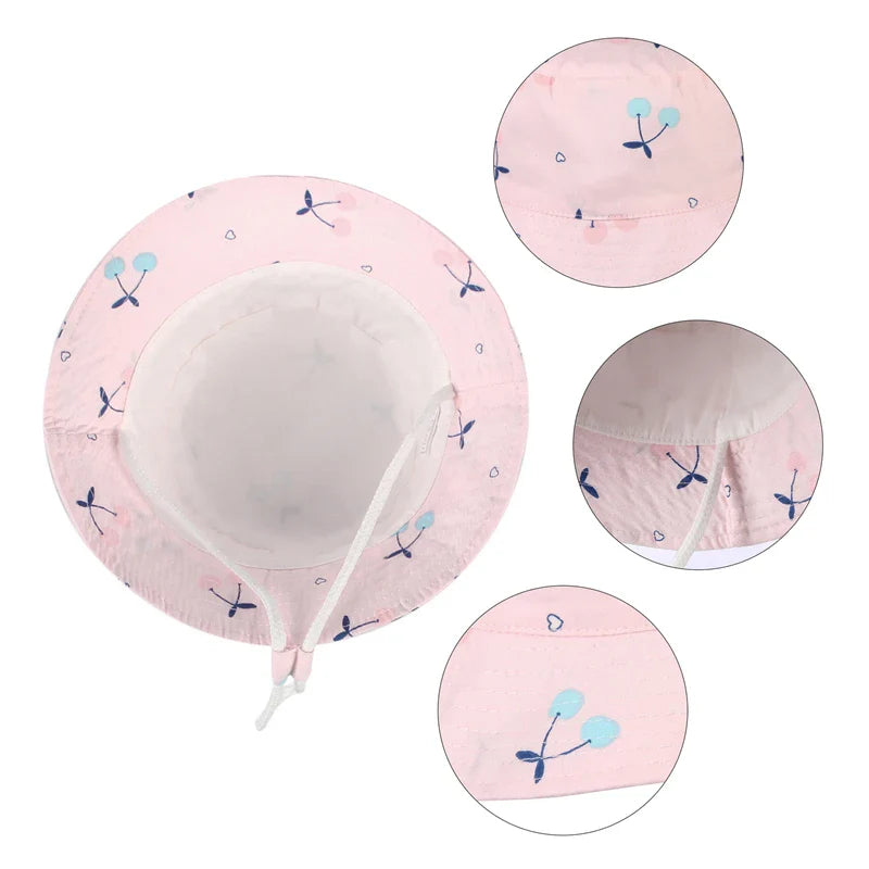 Kids Bucket Cotton Flat Hat - Image 3
