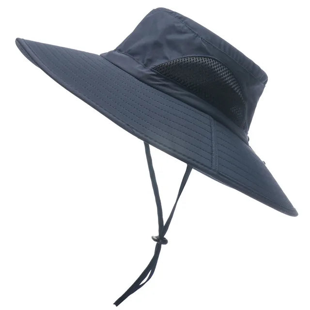 Men and Women Large Brim Waterproof Breathable Outdoor Quick Dry Boonie Hat - Image 17