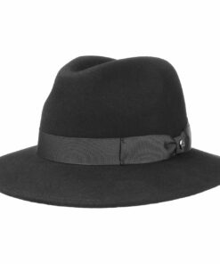 Old-World Wool Felt Fedora Hat
