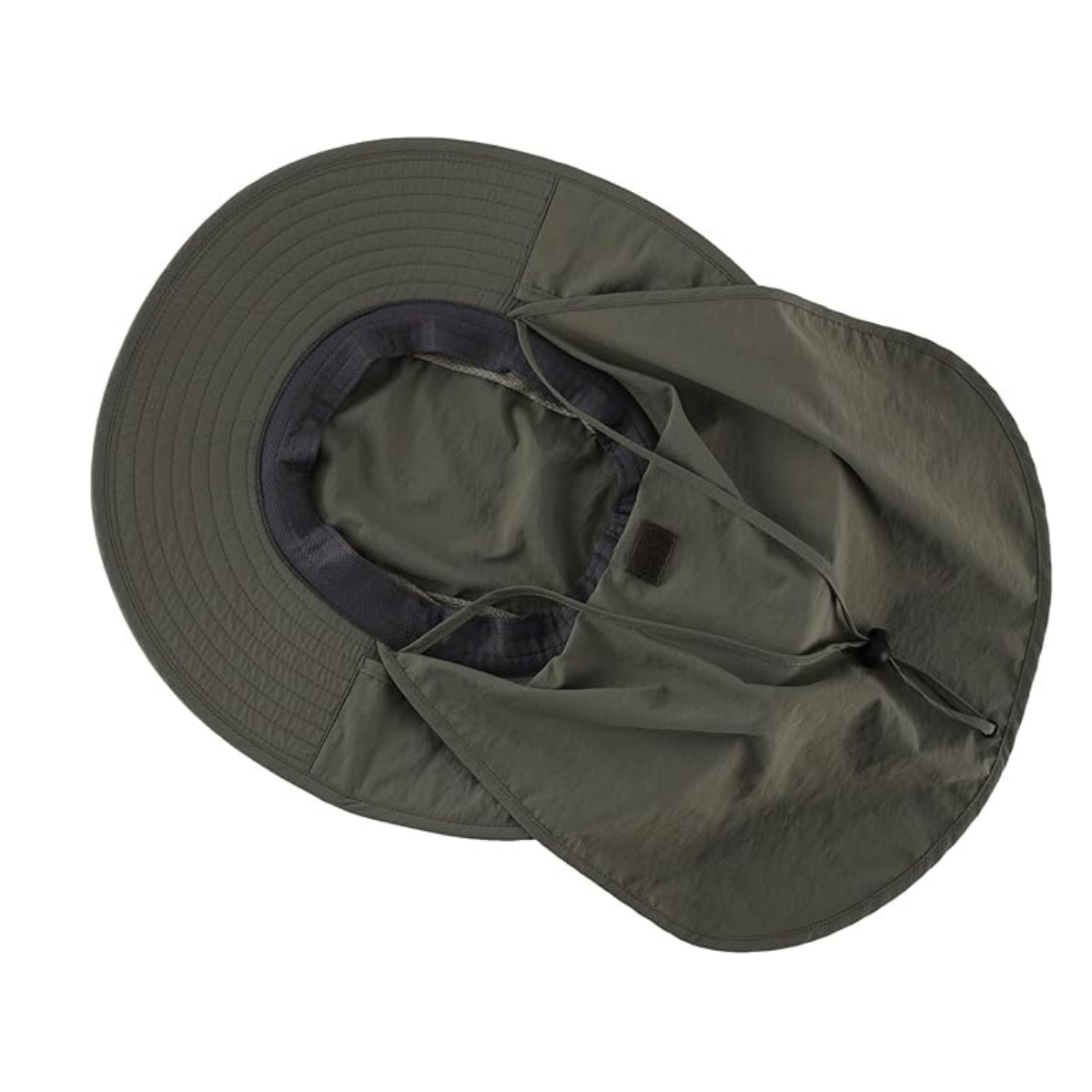 Outdoor UPF50+ Mesh Sun Hat Wide Brim Fishing Hat with Neck Flap - Image 4