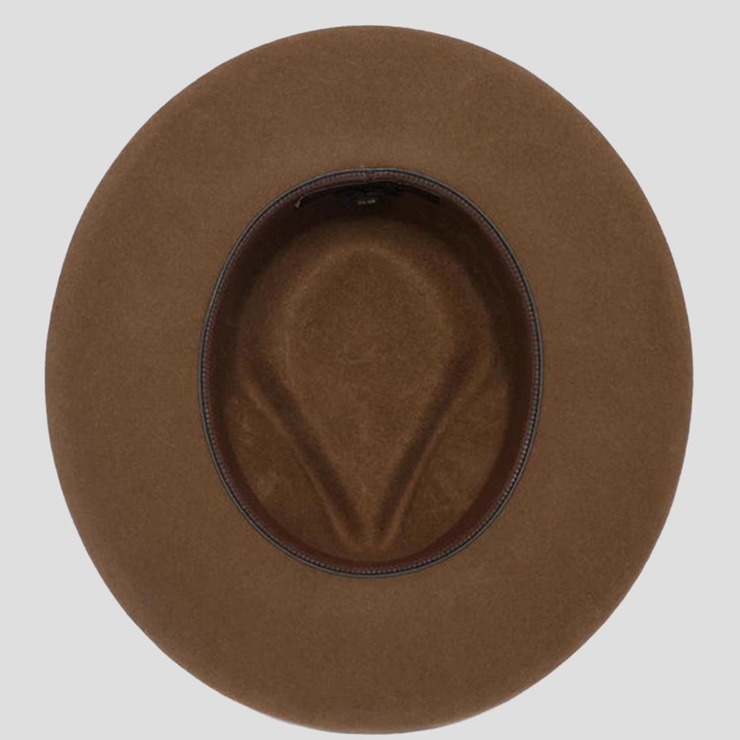 Polished Wide Brim Felt Fedora - Image 12