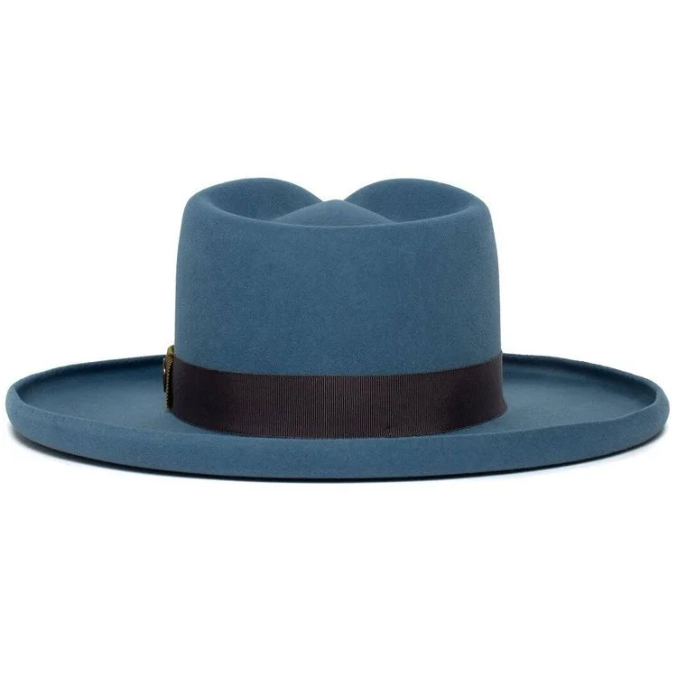 Polished Wide Brim Felt Fedora - Image 25