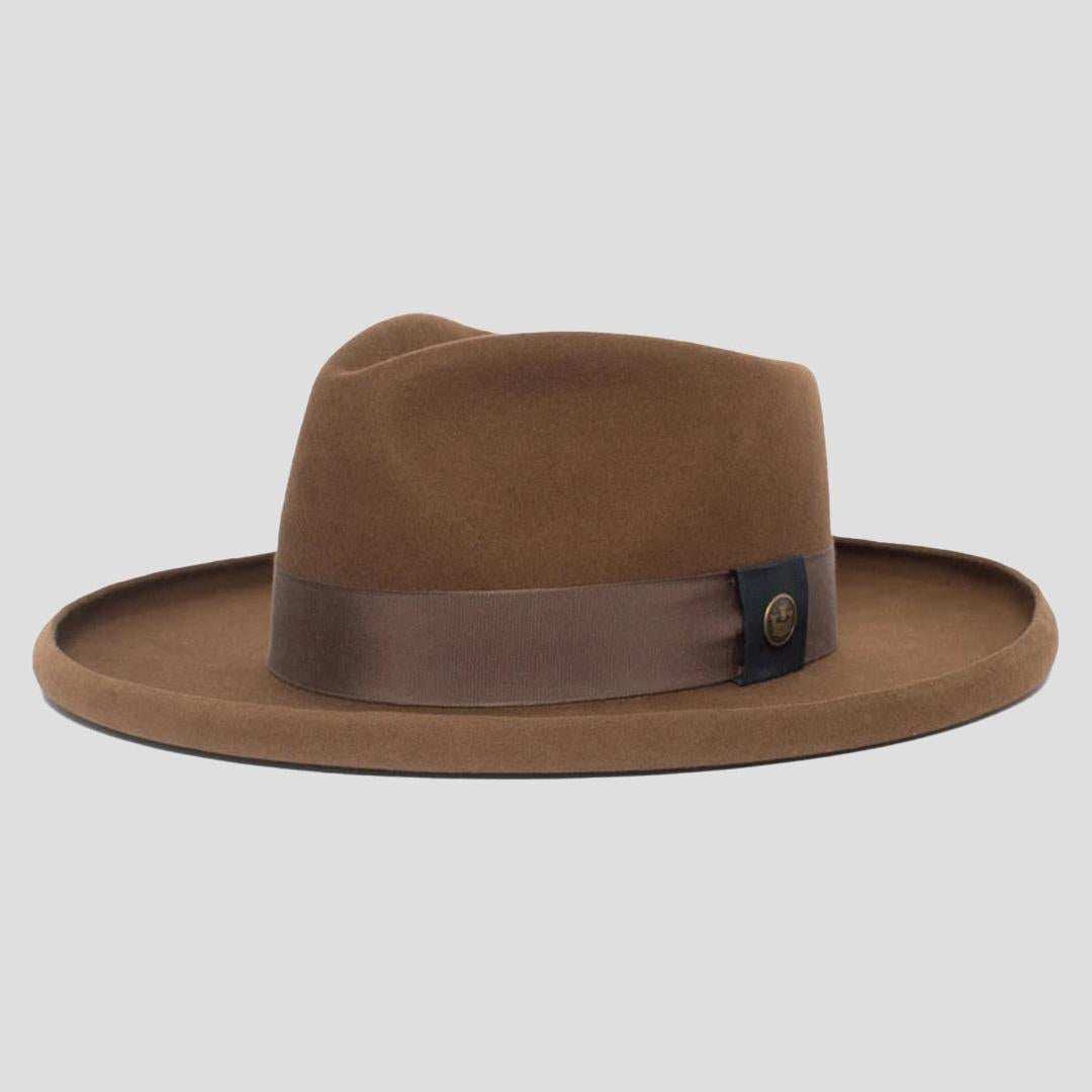 Polished Wide Brim Felt Fedora - Image 9