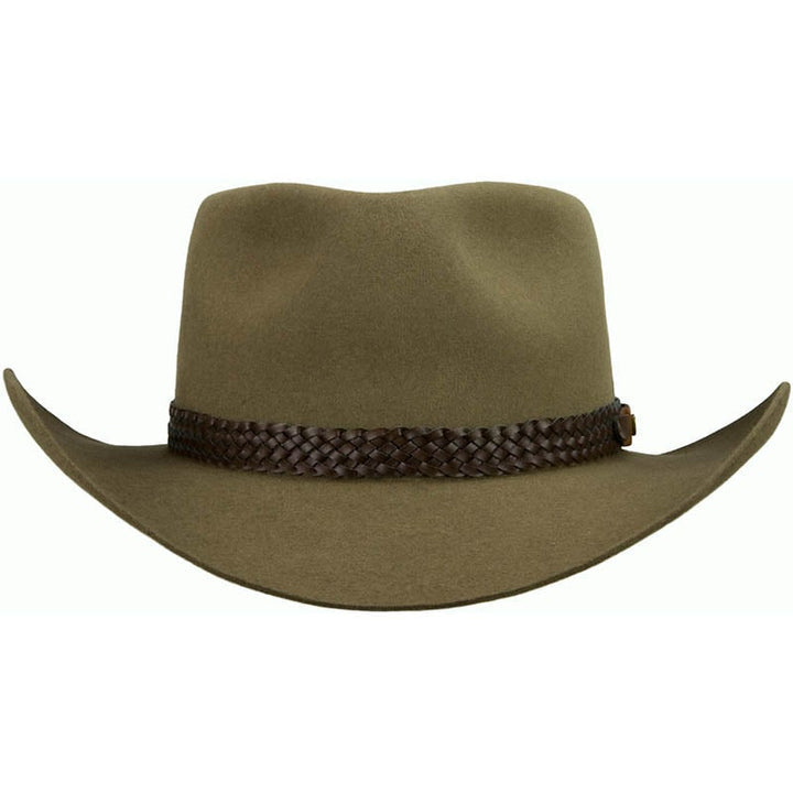 Pure Fur Felt Outback Hat With Leather Sweatband - Image 4