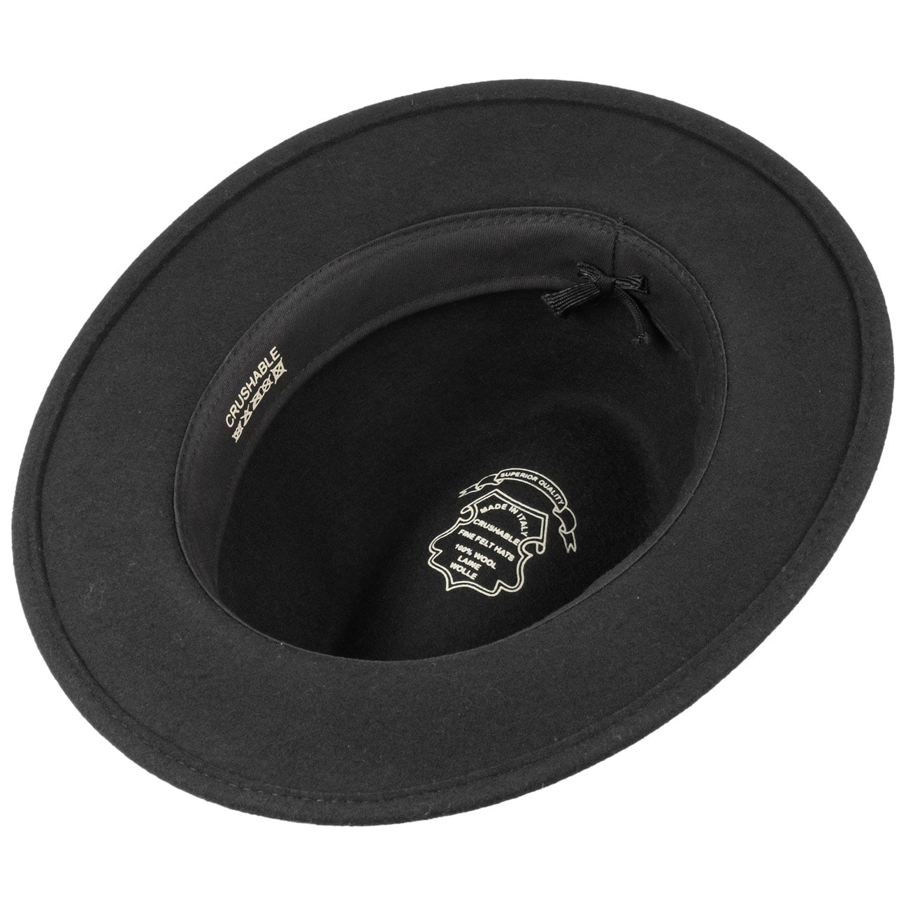 Small Brim Traveller Felt Fedora Hat - Image 3