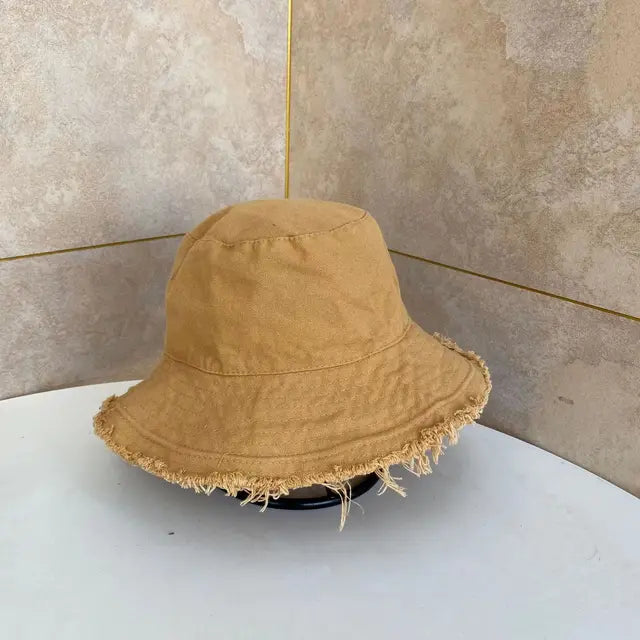 Soft Raw Hem Bucket Hat - Image 7