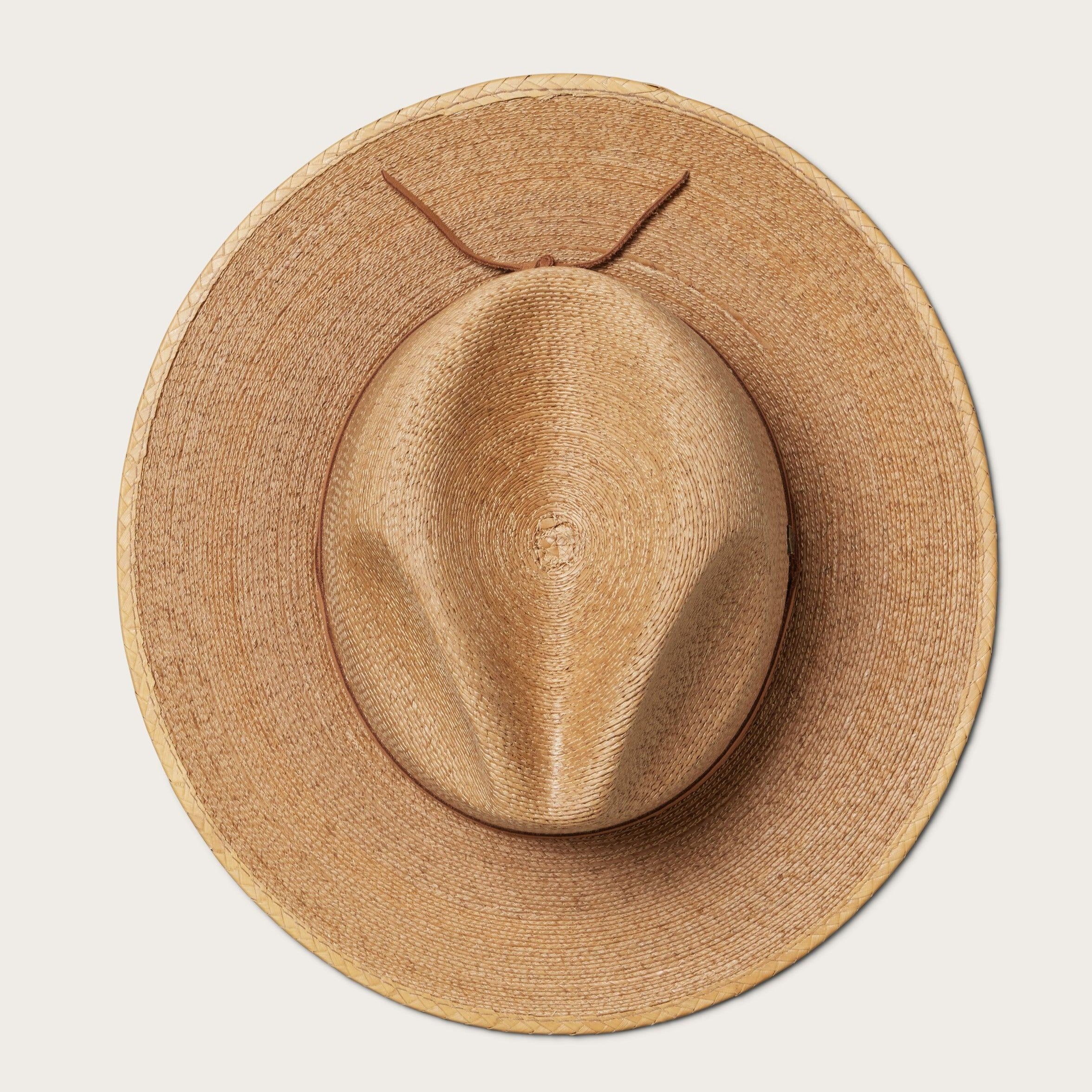 Statement Piece Straw Fedora in Saddle - Image 3