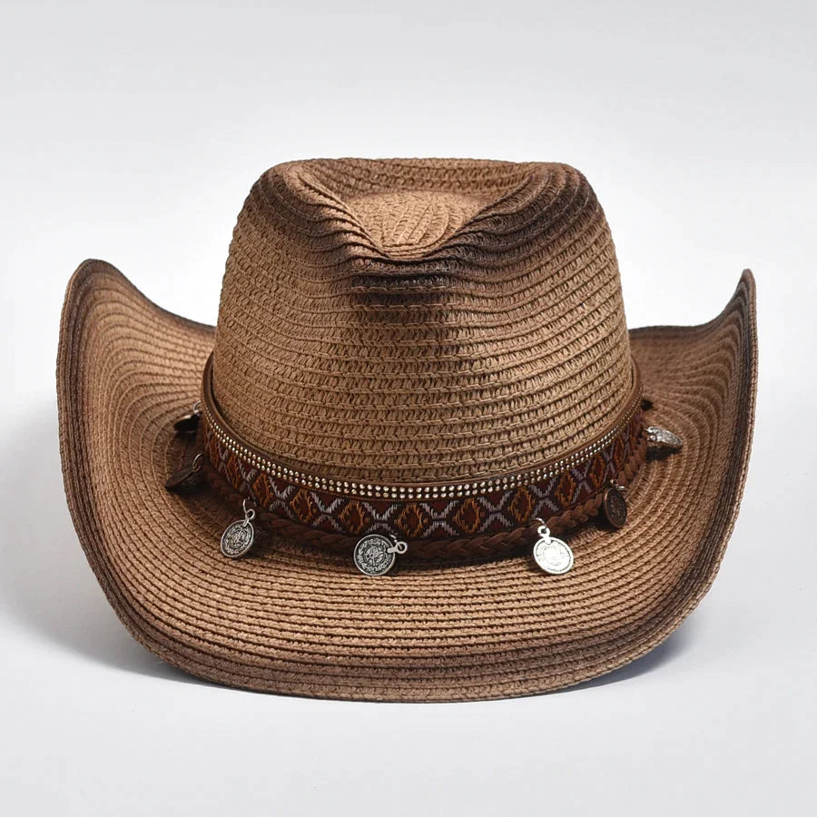 Straw Hat With Windproof Rope - Image 2