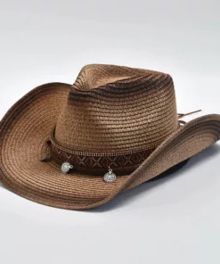 Straw Hat With Windproof Rope