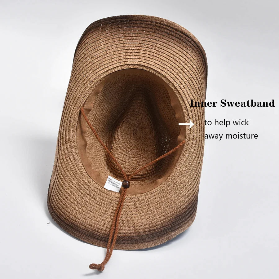 Straw Hat With Windproof Rope - Image 6