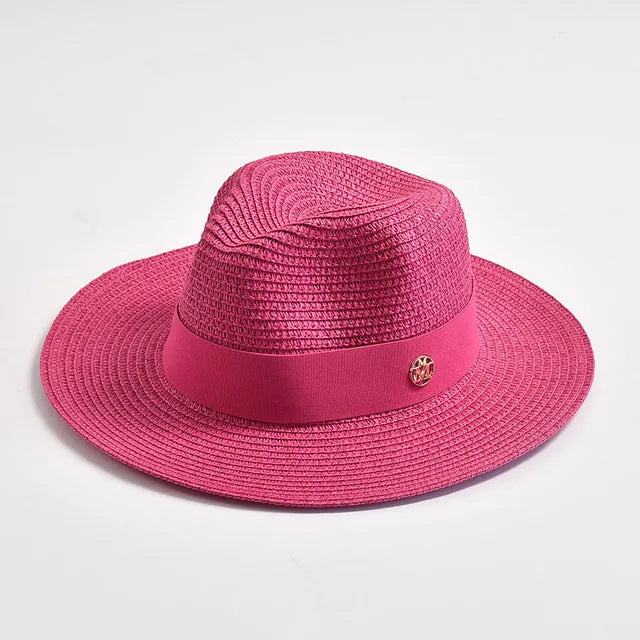 Straw Hats Panama Ribbon Decoration Elegant Luxury Straw Hat - Image 3