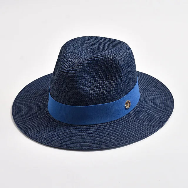 Straw Hats Panama Ribbon Decoration Elegant Luxury Straw Hat - Image 15