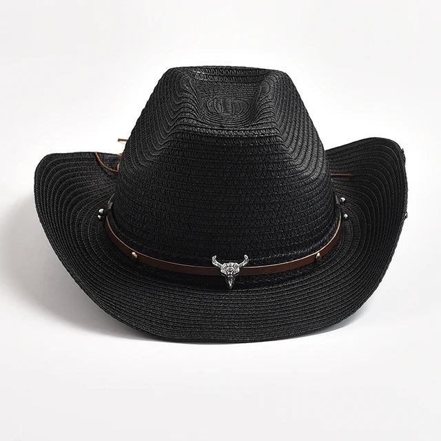 Straw Western Cowboy Hat - Image 2