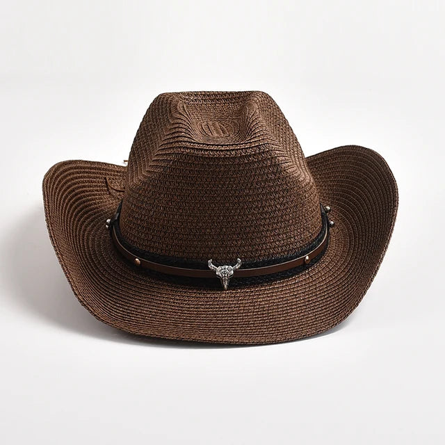 Straw Western Cowboy Hat - Image 5