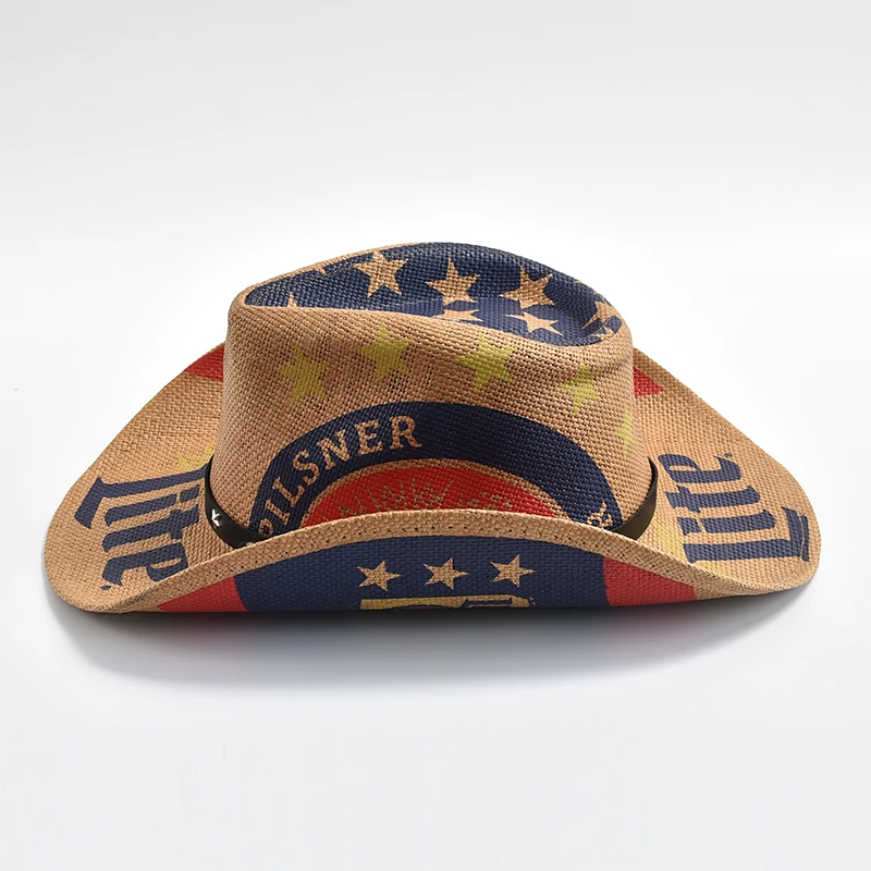 Straw Western Cowboy Hat Classic Panama - Image 4