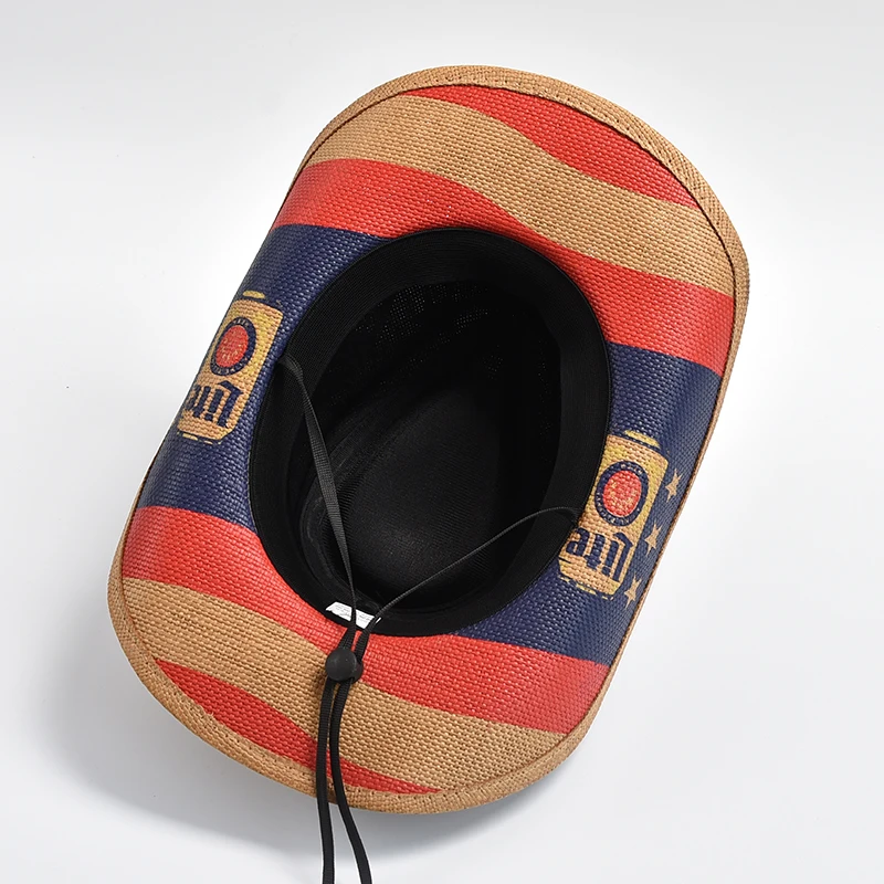 Straw Western Cowboy Hat Classic Panama - Image 5