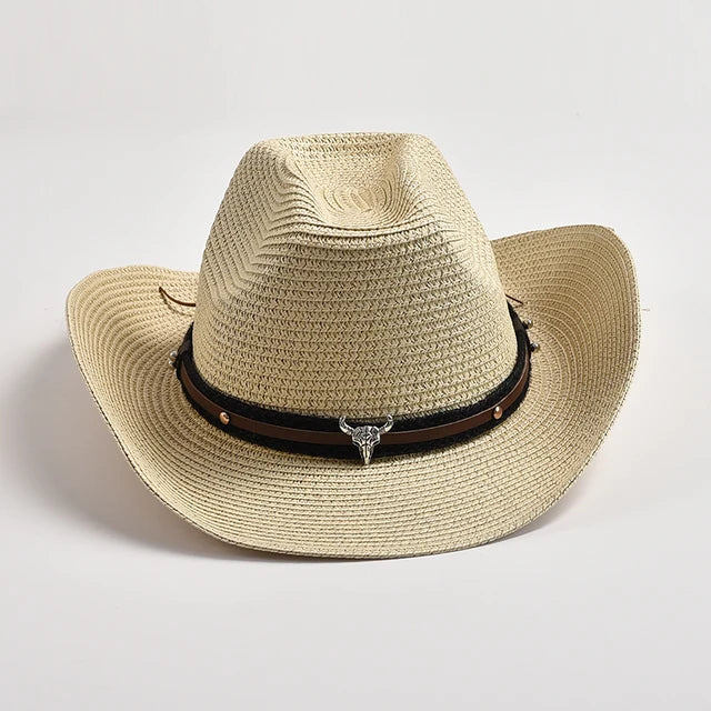 Straw Western Cowboy Hat - Image 6