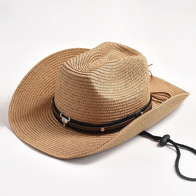 Straw Western Cowboy Hat - Image 4